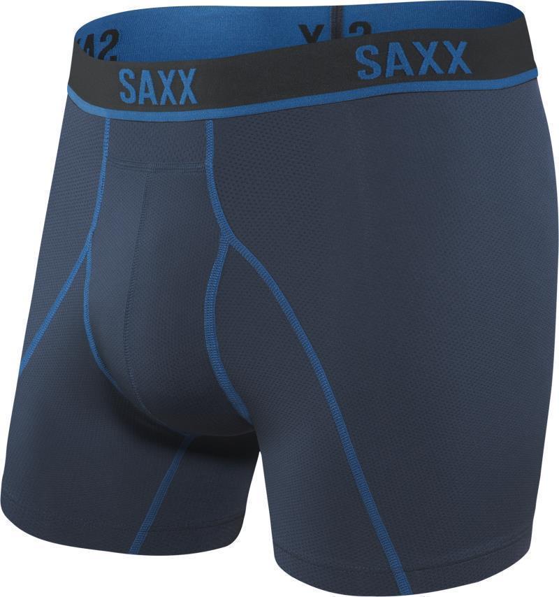 Kinetic Light-Compression Mesh Boxer Brief, 5" Inseam - Mens - Navy / City Blue 1