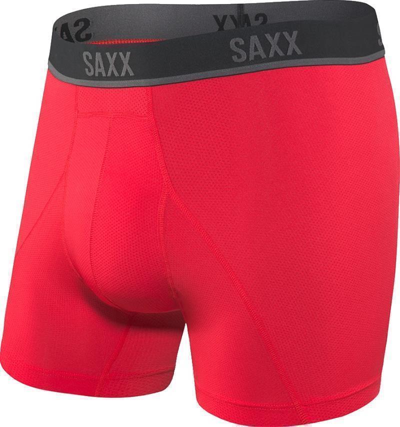 Kinetic Light-Compression Mesh Boxer Brief, 5" Inseam - Mens - Red 1