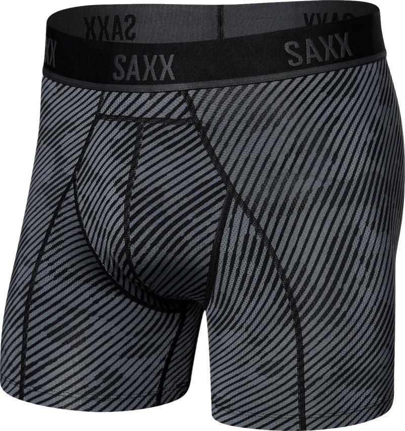 Kinetic Light-Compression Mesh Boxer Brief, 5" Inseam - Mens - Variegated Stripe-Blue 1
