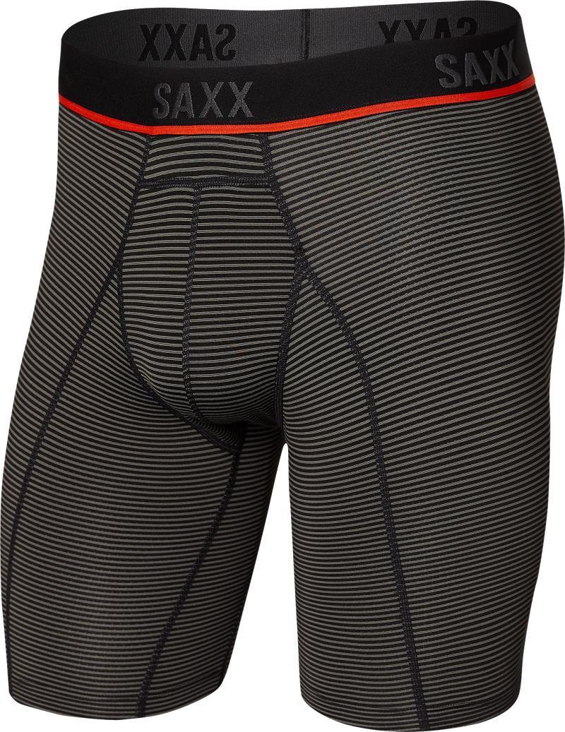 Kinetic Light-Compression Mesh Long Leg, 8" Inseam - Mens - Grey Feed Stripe II 1