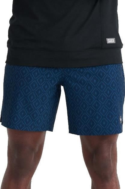 Multi-Sport 2N1 Shorts, 7" Inseam - Mens - ikat check-navy 1