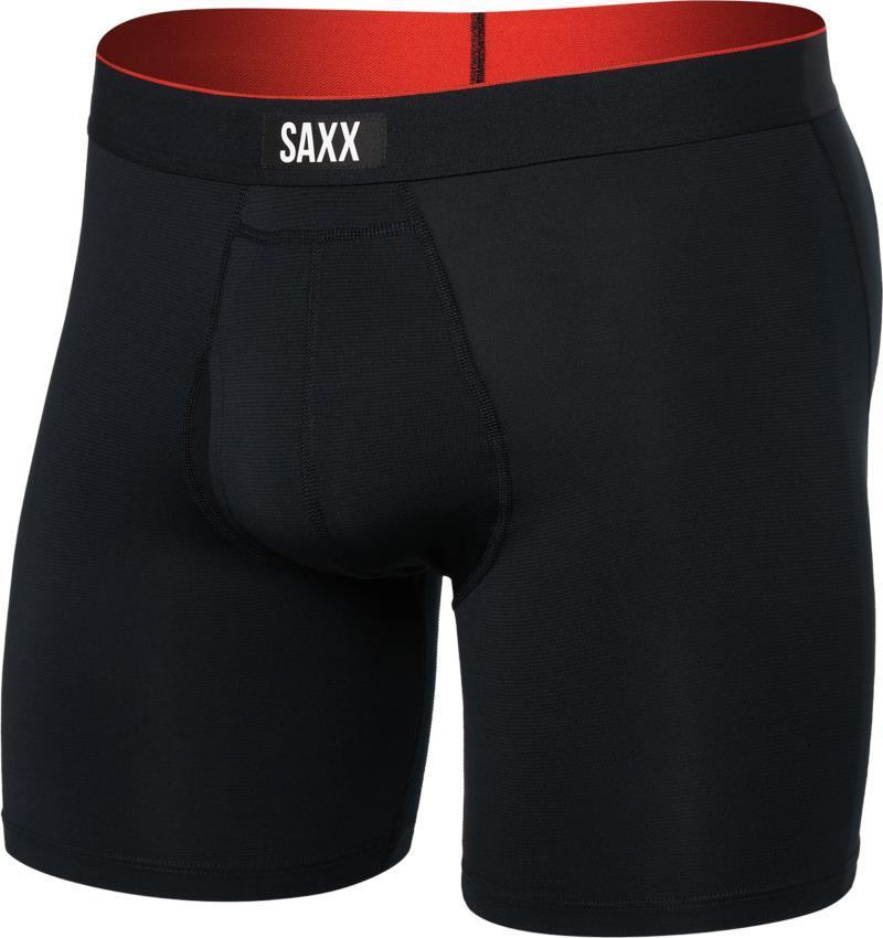 Multi-Sport Mesh Boxer Brief Fly, 6" Inseam - Mens - Black 1