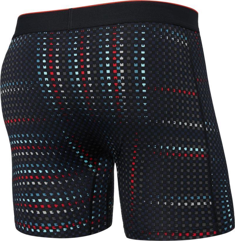 Multi-Sport Mesh Boxer Brief Fly, 6" Inseam - Mens - Optic Grid-Black 2