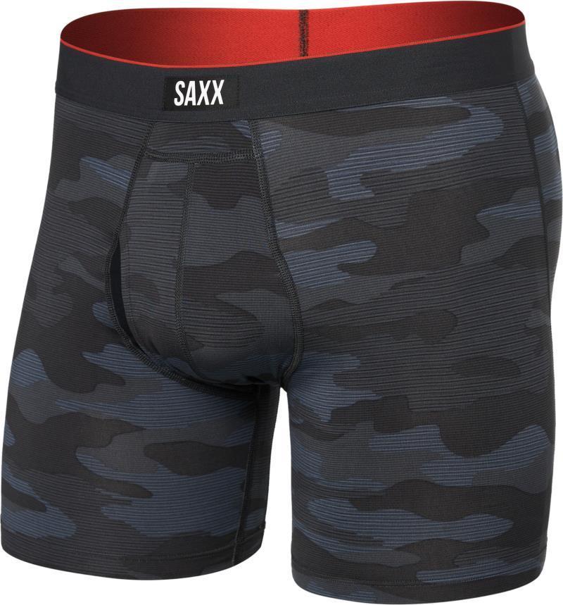 Multi-Sport Mesh Boxer Brief Fly, 6" Inseam - Mens - Remote Camo-Faded Black 1