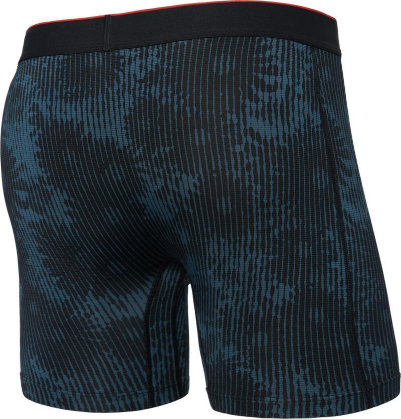 Multi-Sport Mesh Boxer Brief Fly, 6" Inseam - Mens - White Noise Daisy-Black 2