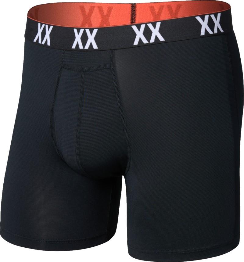 Multi-Sport Mesh Boxer Briefs w/ Fly, 6" Inseam - Mens - black / xx wb 1