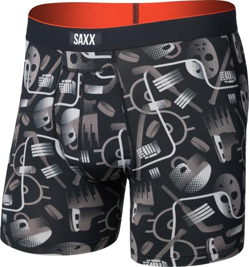 Multi-Sport Mesh Boxer Briefs w/ Fly, 6" Inseam - Mens - hockey conduit-black 1