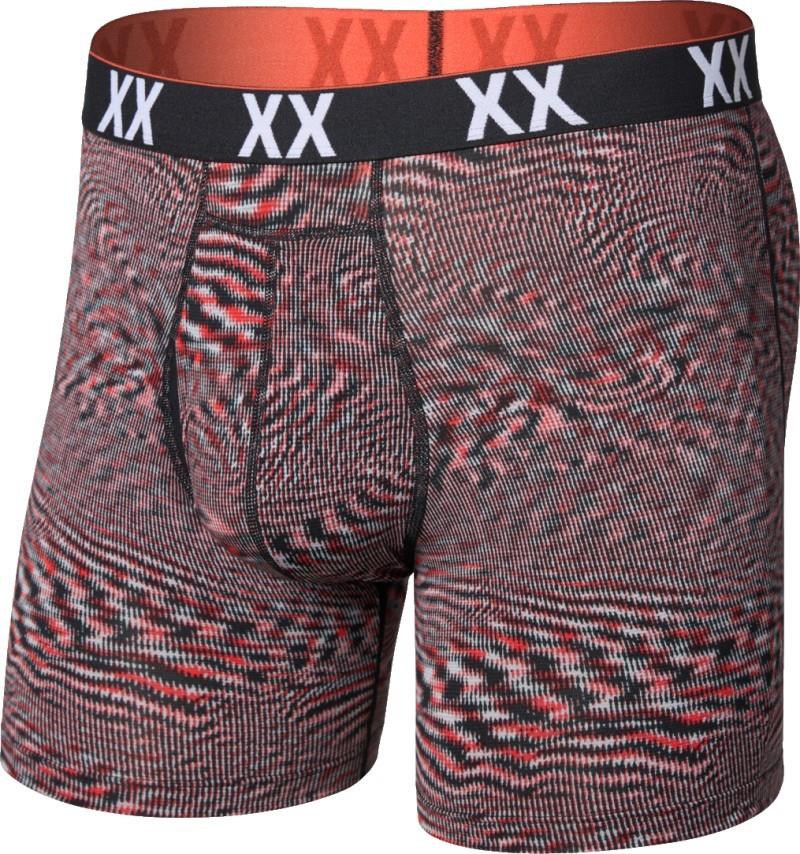 Multi-Sport Mesh Boxer Briefs w/ Fly, 6" Inseam - Mens - hyperspace-red hot 1