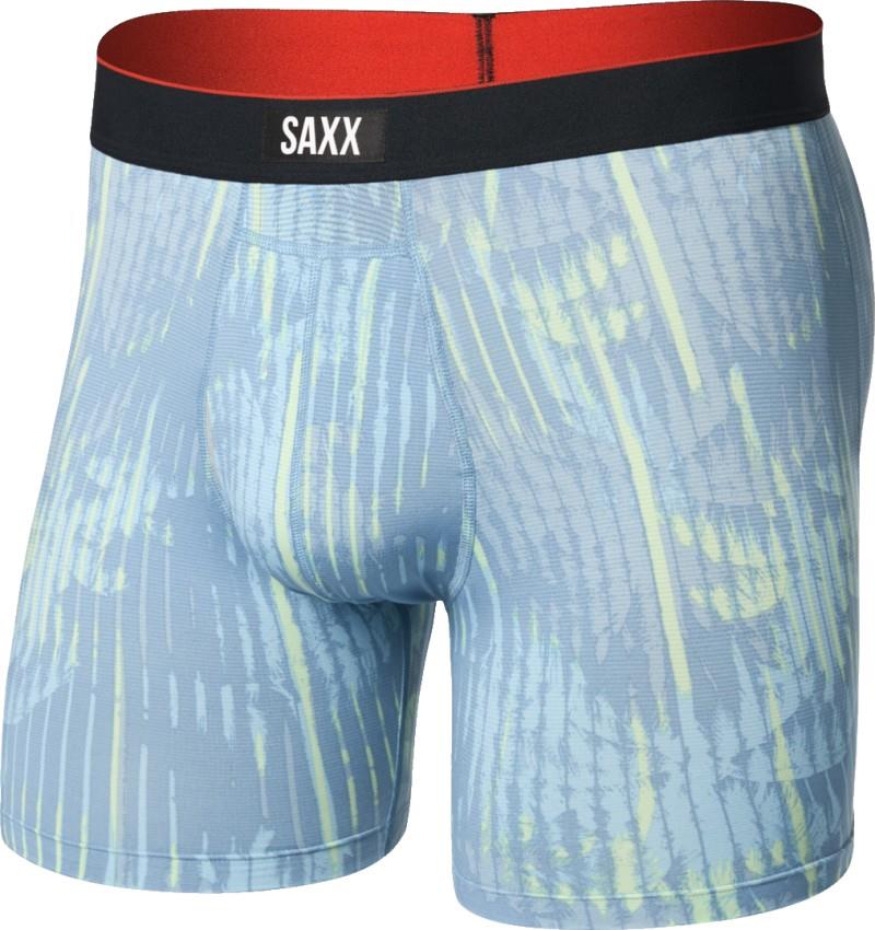Multi-Sport Mesh Boxer Briefs w/ Fly, 6" Inseam - Mens - palm screen-faded denim 1