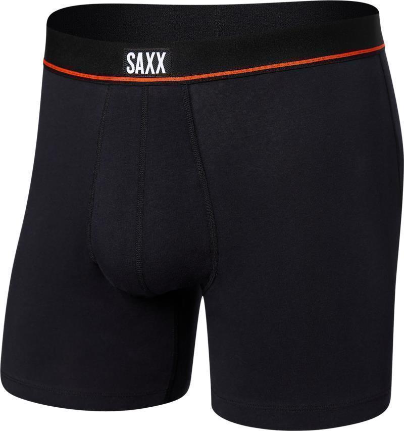 Non-Stop Stretch Cotton Boxer Brief Fly, 5" Inseam - Mens - Black 1