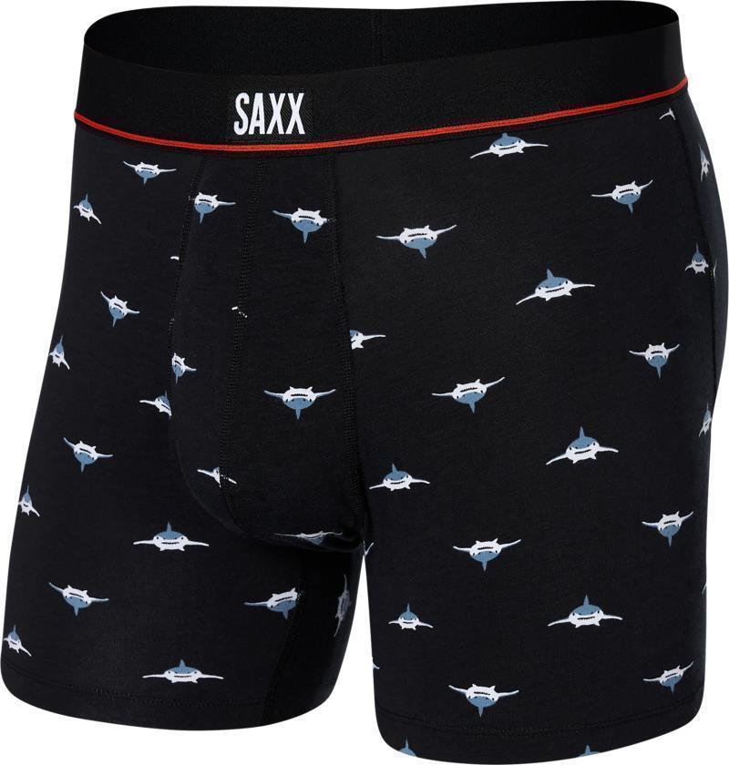 Non-Stop Stretch Cotton Boxer Brief Fly, 5" Inseam - Mens - Mini Predator-Black 1