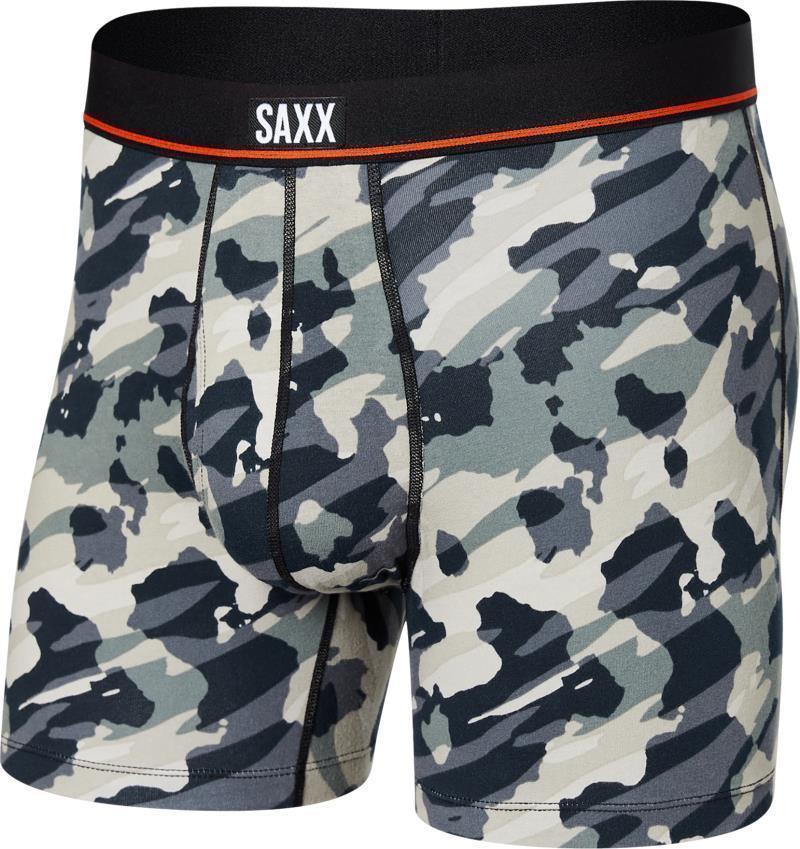 Non-Stop Stretch Cotton Boxer Brief Fly, 5" Inseam - Mens - Pop Grunge Camo-Graphite 1