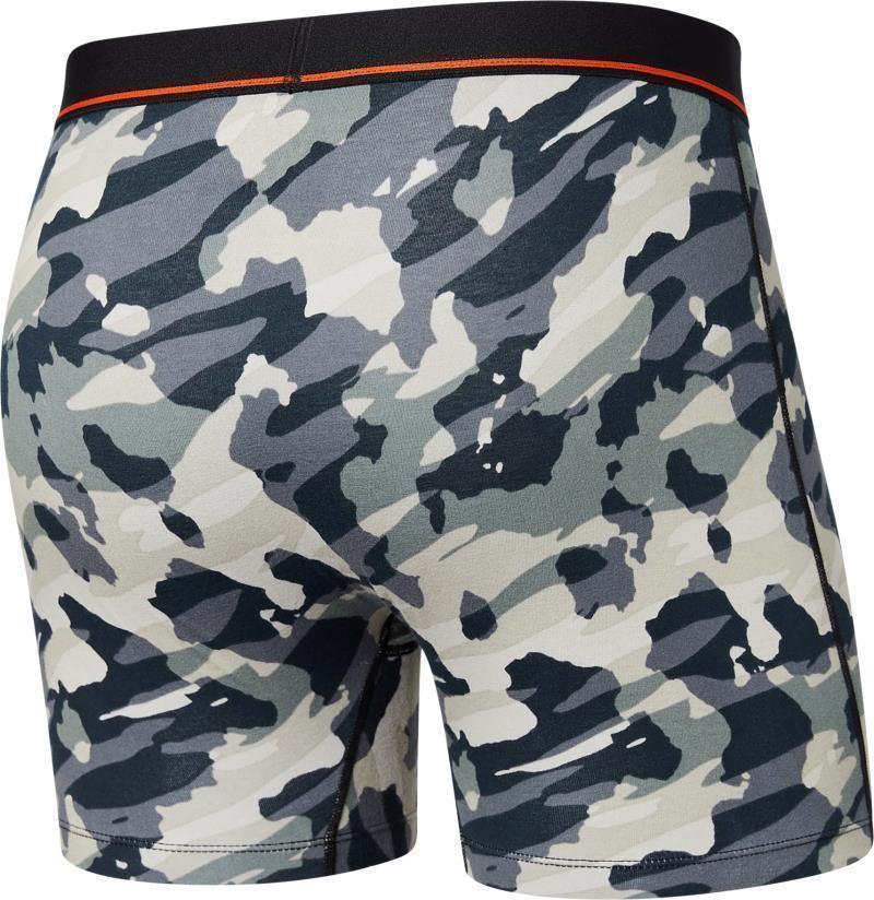 Non-Stop Stretch Cotton Boxer Brief Fly, 5" Inseam - Mens - Pop Grunge Camo-Graphite 2
