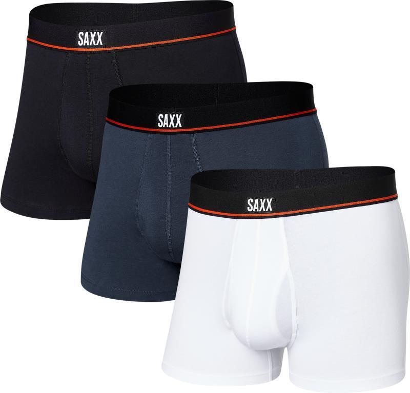 Non-Stop Stretch Cotton Trunk Fly, 3" Inseam - Mens - 3 Pack - Black / Deep Navy / White 1