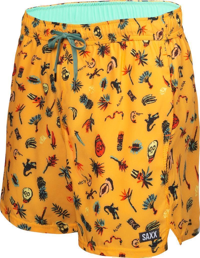 Oh Buoy 2n1 Volley, 5” Inseam - Mens - Yellow Remote Island 1