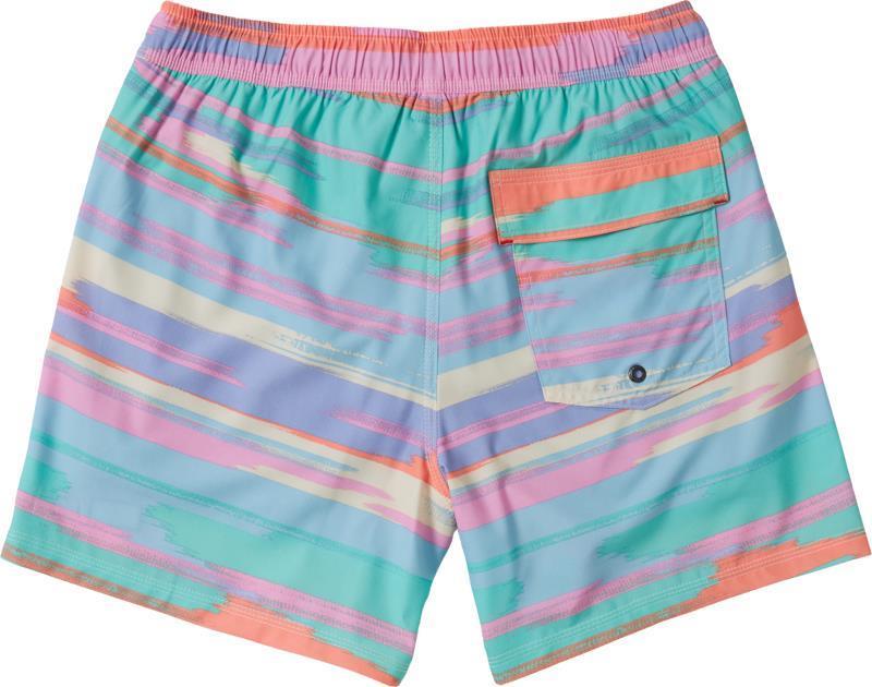 Oh Buoy 2n1 Volley, 5” Inseam - Mens - abstract stripe-multi 1