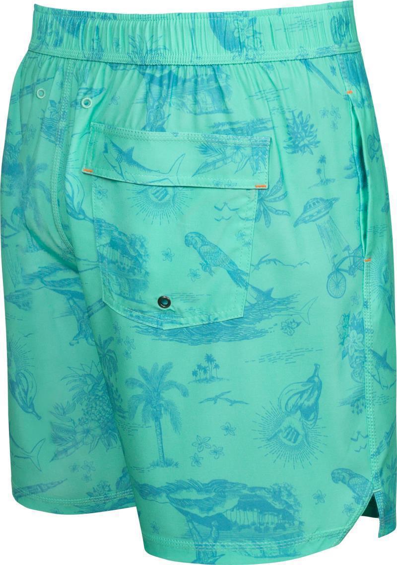 Oh Buoy 2n1 Volley, 7" Inseam - Mens - Fiji Astro Surf And Turf 2