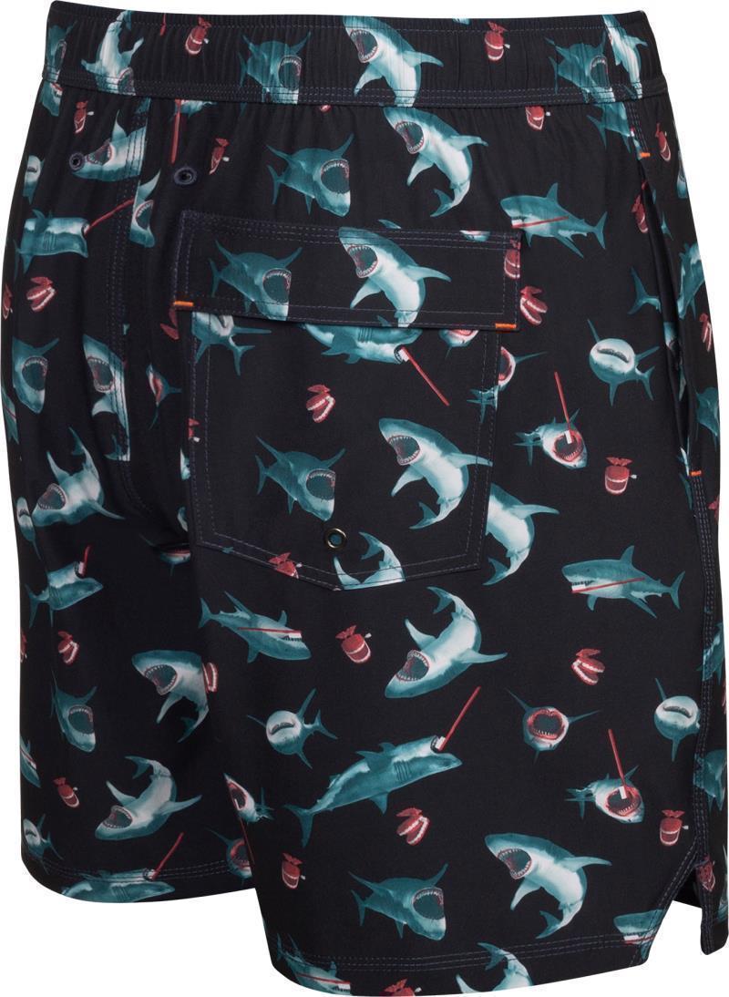 Oh Buoy 2n1 Volley, 7" Inseam - Mens - Navy Chompers 2