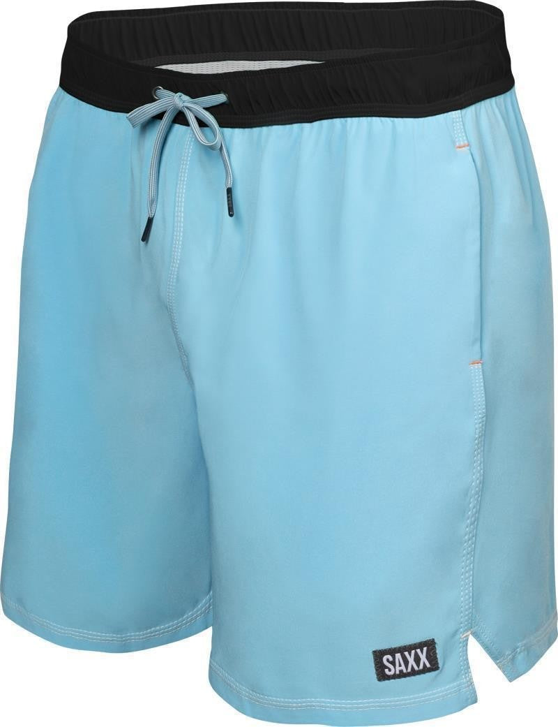 Oh Buoy 2n1 Volley Shorts, 5” Inseam - Mens - azure / black 1