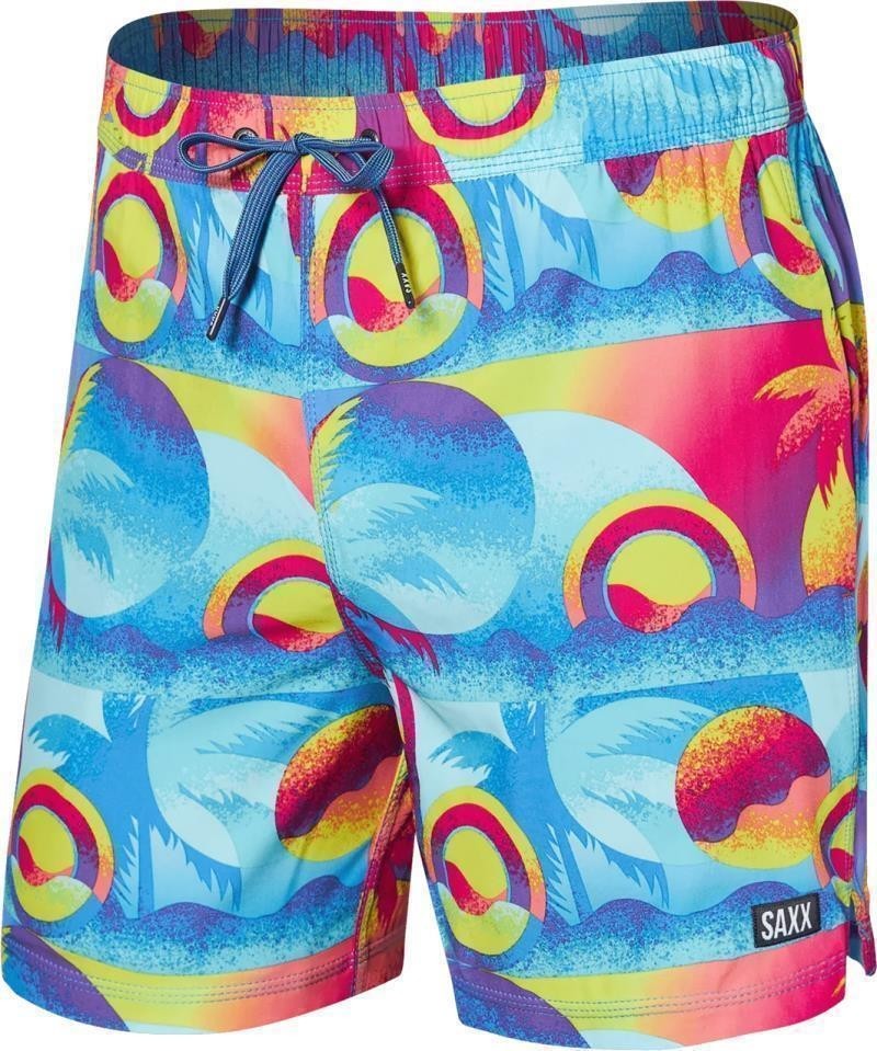 Oh Buoy 2n1 Volley Shorts, 5” Inseam - Mens - coast 2 coast-blue multi 1