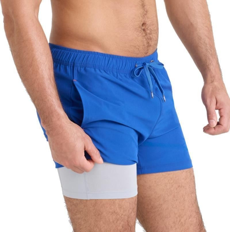 Oh Buoy 2n1 Volley Shorts, 5” Inseam - Mens - cobalt 1