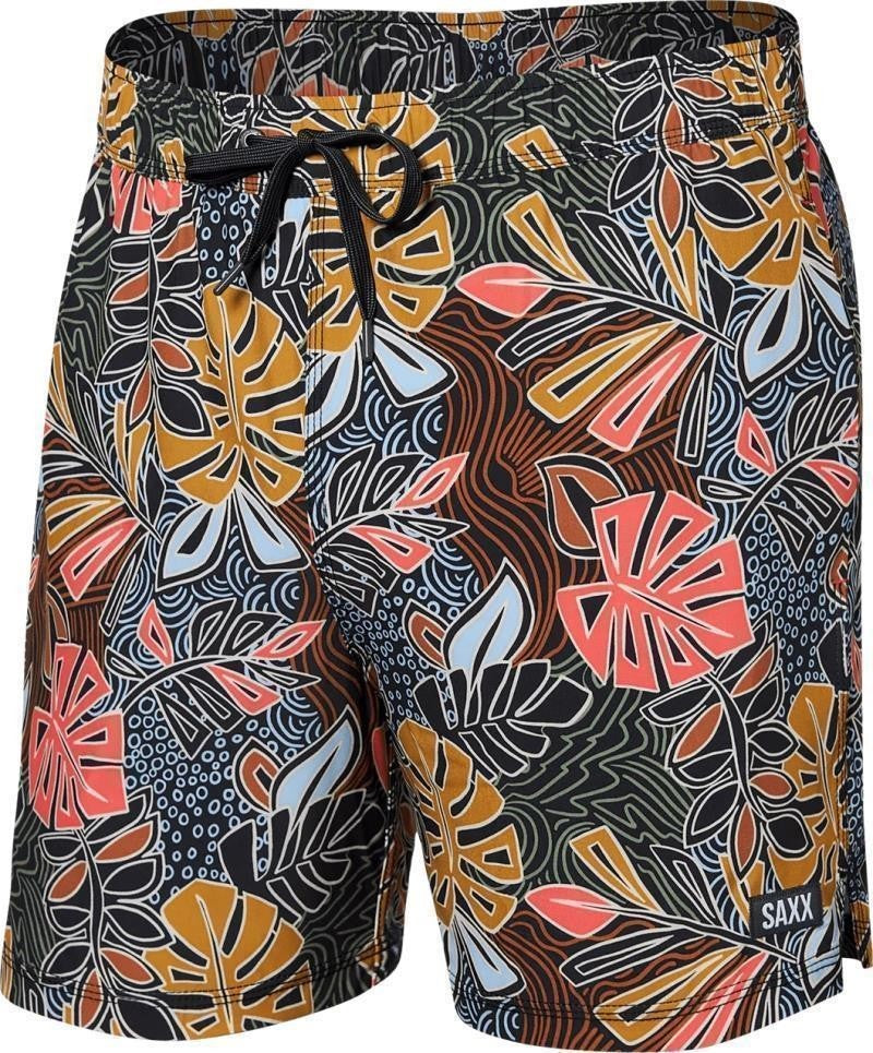 Oh Buoy 2n1 Volley Shorts, 5” Inseam - Mens - desert palms-harvest multi 1