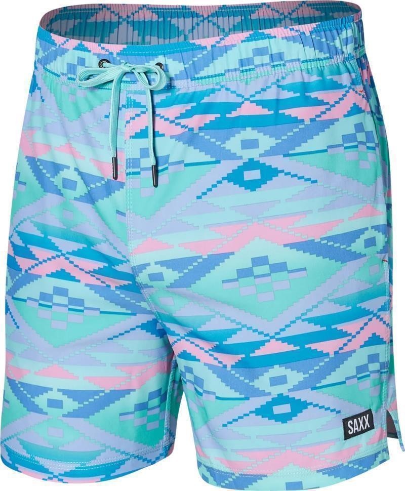 Oh Buoy 2n1 Volley Shorts, 5” Inseam - Mens - geo gradiant-multi 1