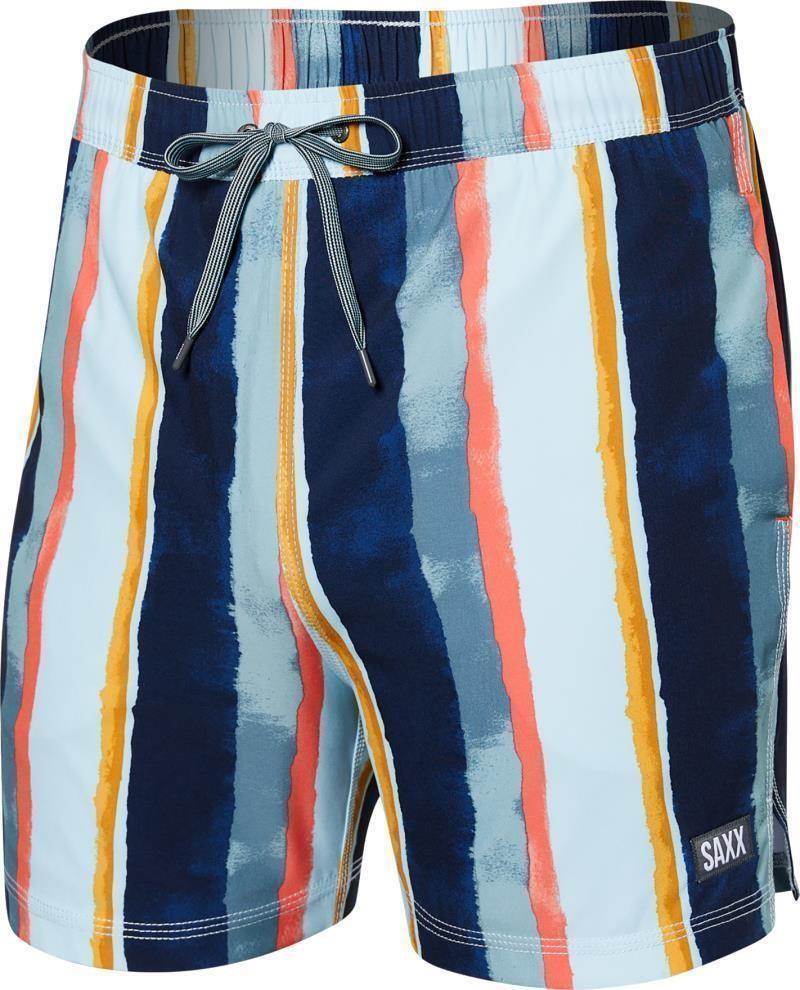 Oh Buoy 2n1 Volley Shorts, 5” Inseam - Mens - h20 stripe-blue 1