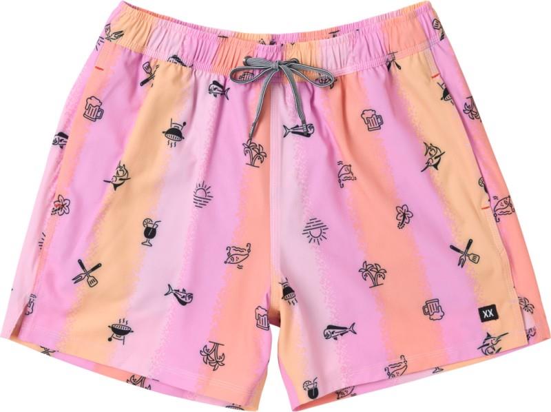 Oh Buoy 2n1 Volley Shorts, 5” Inseam - Mens - iconic summer-taffy 1