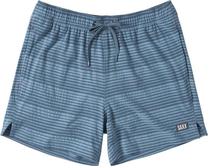 Oh Buoy 2n1 Volley Shorts, 5” Inseam - Mens - india ink / blue stripe 1