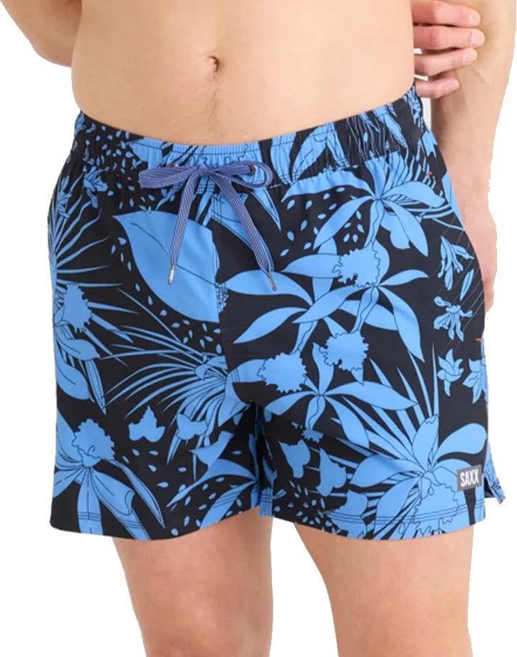 Oh Buoy 2n1 Volley Shorts, 5” Inseam - Mens - jungle noir-black 1