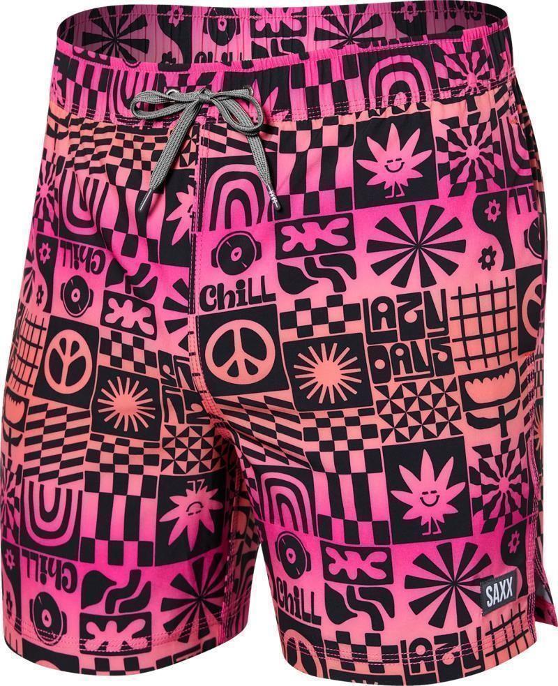 Oh Buoy 2n1 Volley Shorts, 5” Inseam - Mens - lazy days-gumball 1