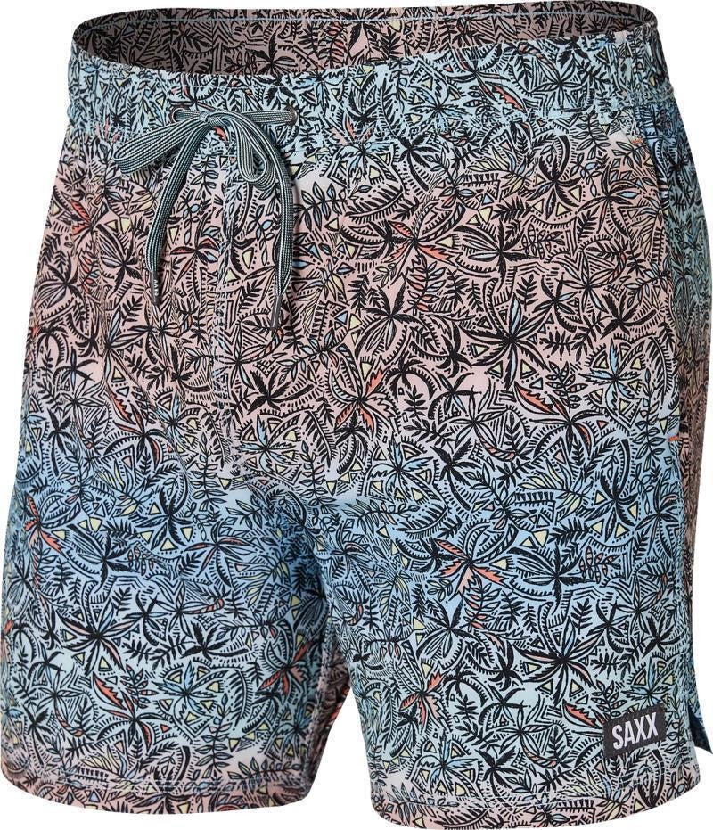 Oh Buoy 2n1 Volley Shorts, 5” Inseam - Mens - multi tiny hawaii 1