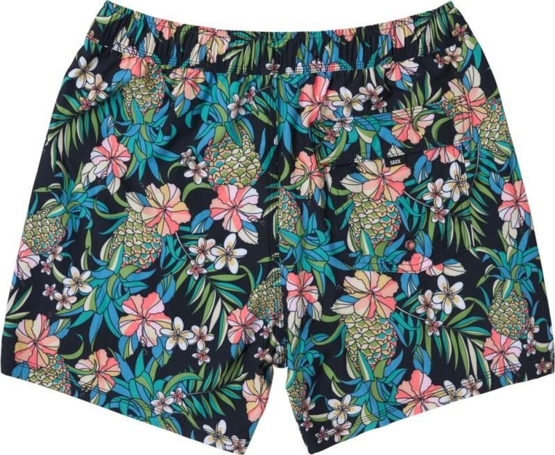 Oh Buoy 2n1 Volley Shorts, 5” Inseam - Mens - pineapple field-black 1