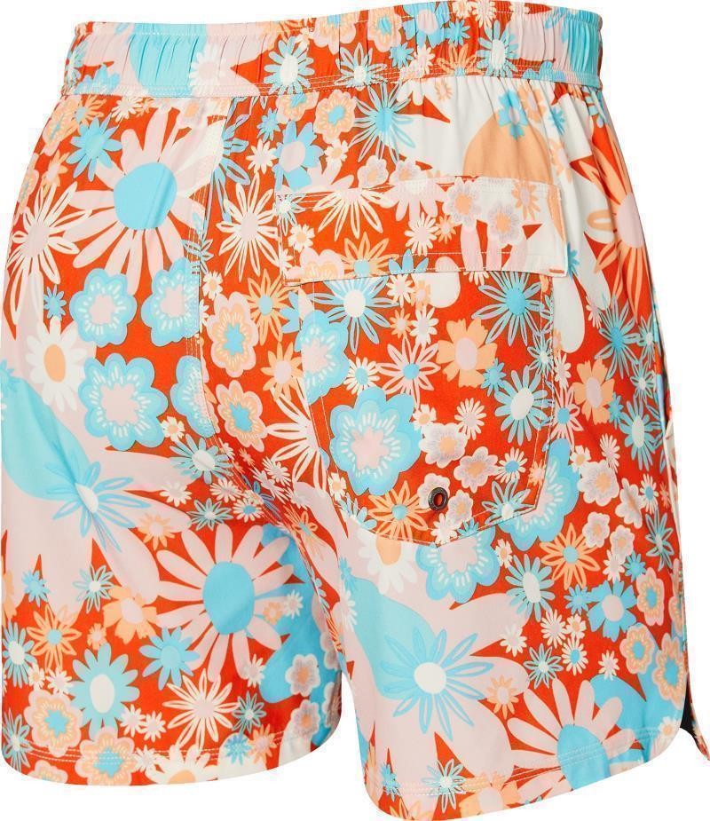 Oh Buoy 2n1 Volley Shorts, 5” Inseam - Mens - power flowers-multi 1