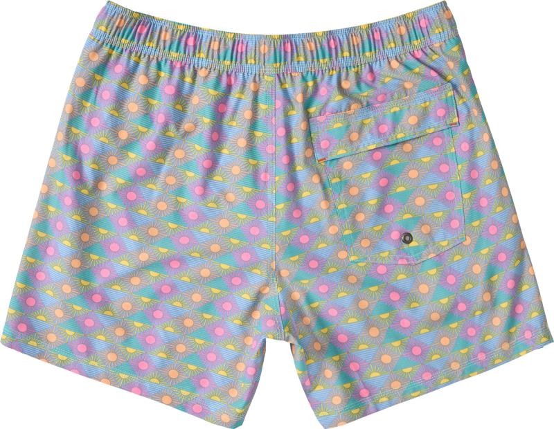 Oh Buoy 2n1 Volley Shorts, 5” Inseam - Mens - rise and shine-tidal blue 1