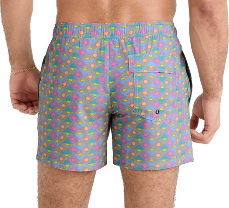 Oh Buoy 2n1 Volley Shorts, 5” Inseam - Mens - rise and shine-tidal blue 1