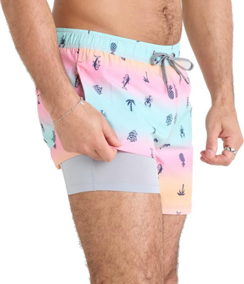 Oh Buoy 2n1 Volley Shorts, 5” Inseam - Mens - summer ombre-multi 1