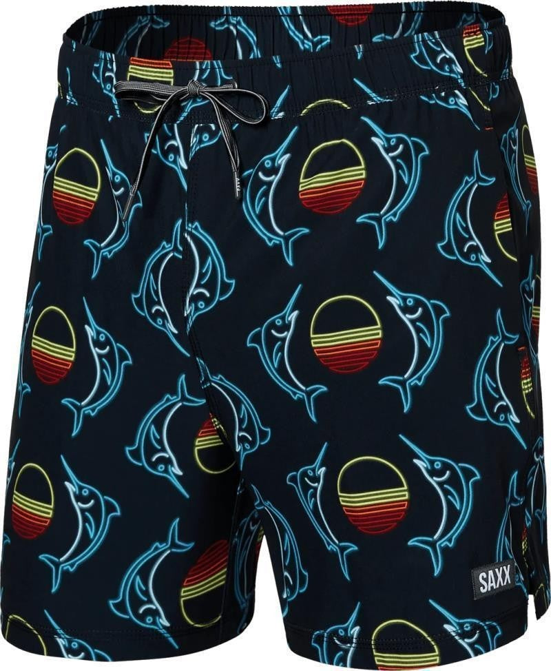 Oh Buoy 2n1 Volley Shorts, 5” Inseam - Mens - sunset crest-black 1