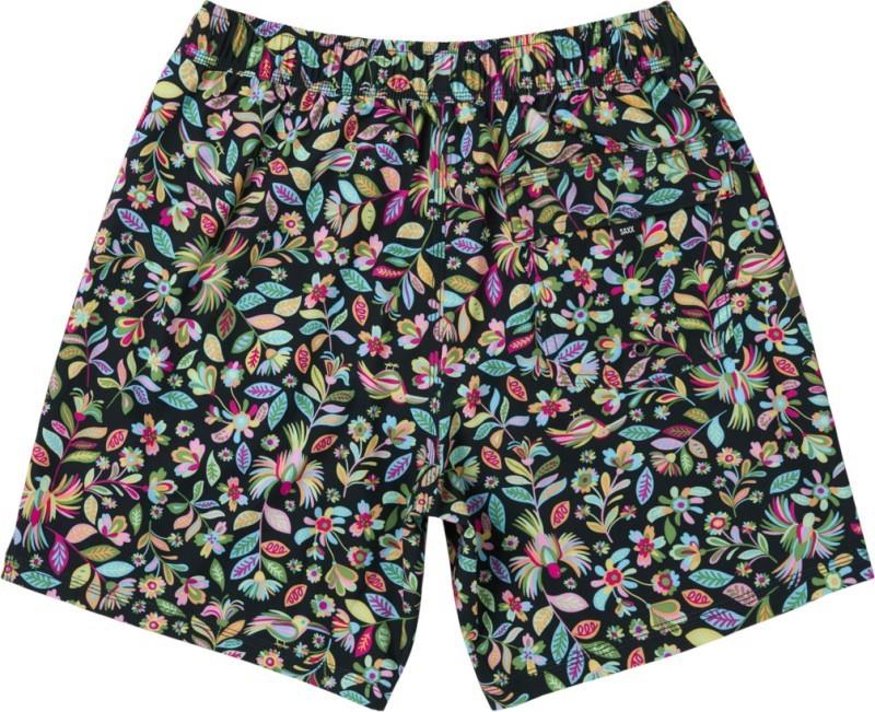 Oh Buoy 2n1 Volley Shorts, 7" Inseam - Mens - amate garden-black 1