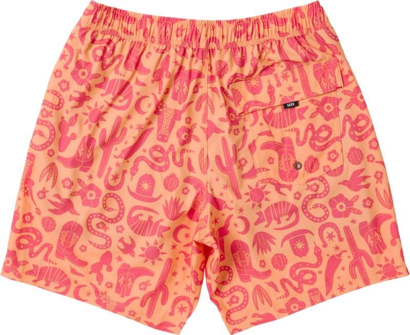 Oh Buoy 2n1 Volley Shorts, 7" Inseam - Mens - cactus beach-peach jelly 1