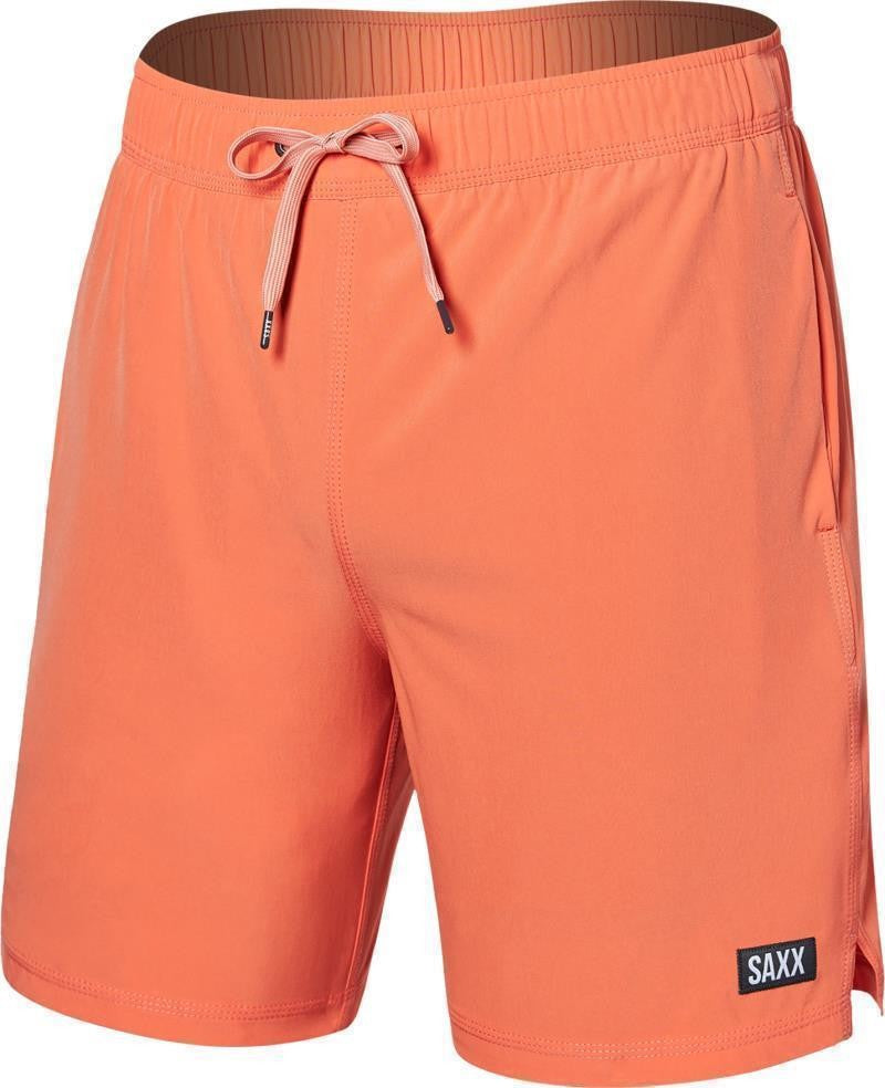 Oh Buoy 2n1 Volley Shorts, 7" Inseam - Mens - cantelope 1