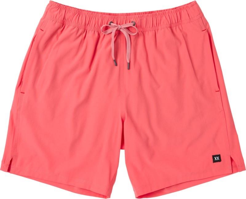 Oh Buoy 2n1 Volley Shorts, 7" Inseam - Mens - coral pop 1
