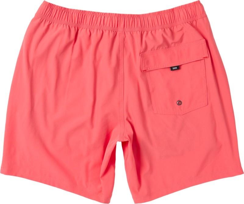 Oh Buoy 2n1 Volley Shorts, 7" Inseam - Mens - coral pop 1