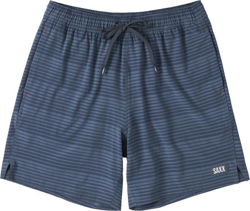 Oh Buoy 2n1 Volley Shorts, 7" Inseam - Mens - dark ink / deep navy stripe 1