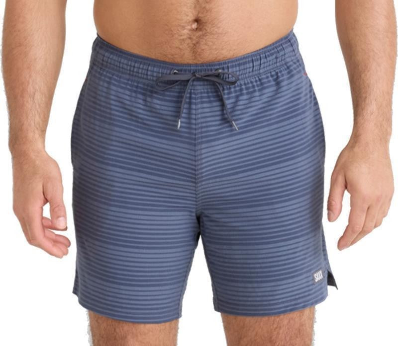 Oh Buoy 2n1 Volley Shorts, 7" Inseam - Mens - dark ink / deep navy stripe 1