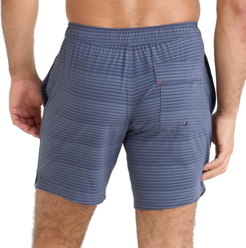 Oh Buoy 2n1 Volley Shorts, 7" Inseam - Mens - dark ink / deep navy stripe 1