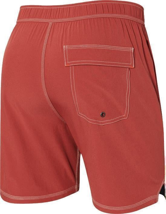 Oh Buoy 2n1 Volley Shorts, 7" Inseam - Mens - desert red 1