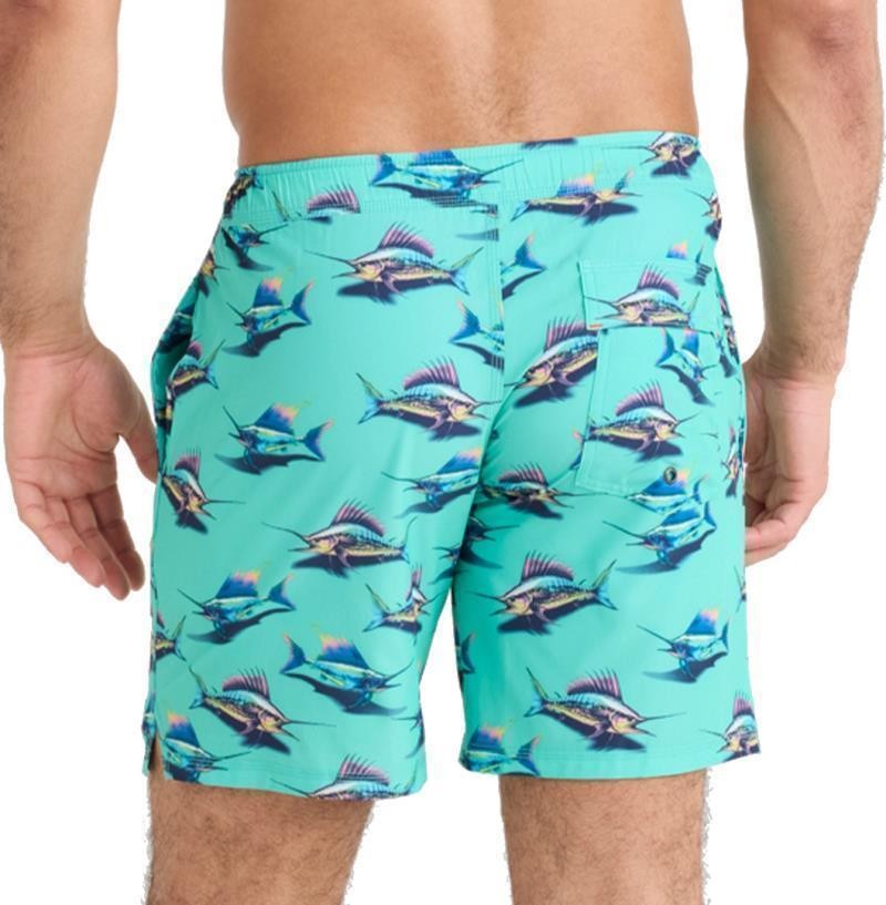 Oh Buoy 2n1 Volley Shorts, 7" Inseam - Mens - great catch-surf blue 1