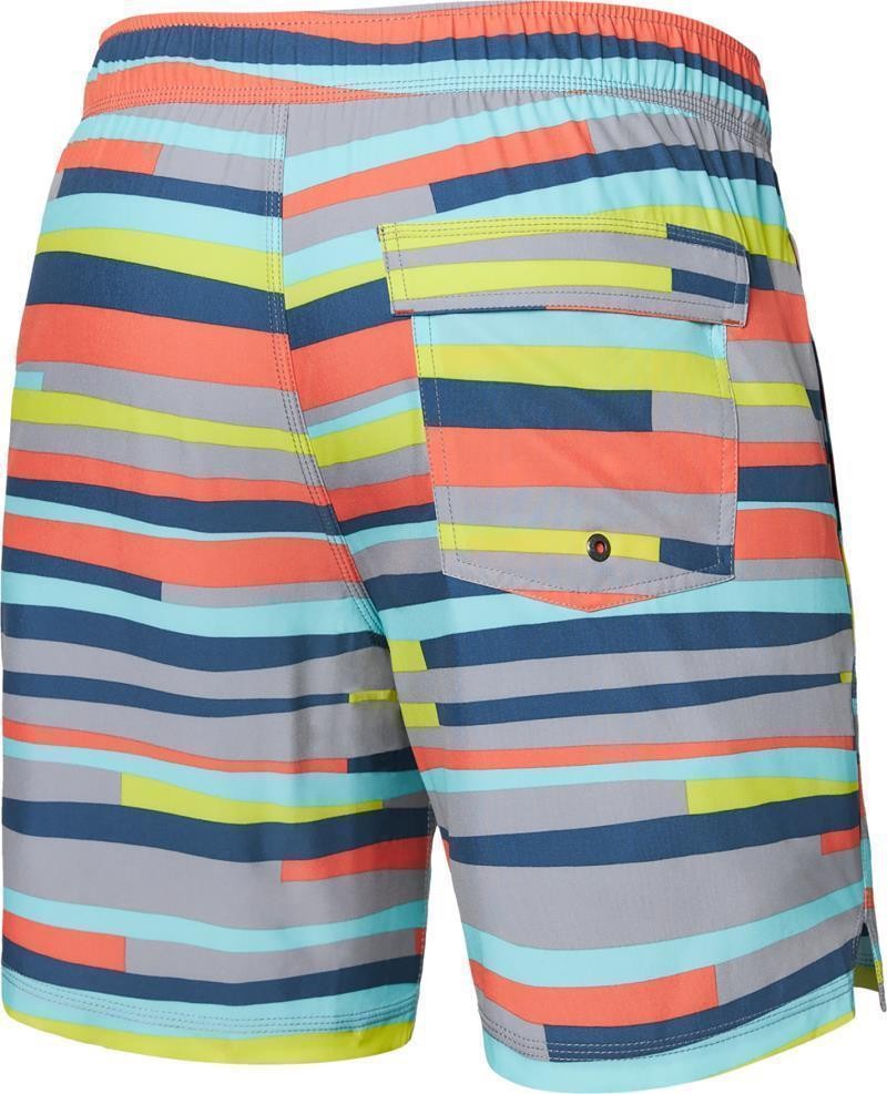 Oh Buoy 2n1 Volley Shorts, 7" Inseam - Mens - improv stripe-alloy multi 1